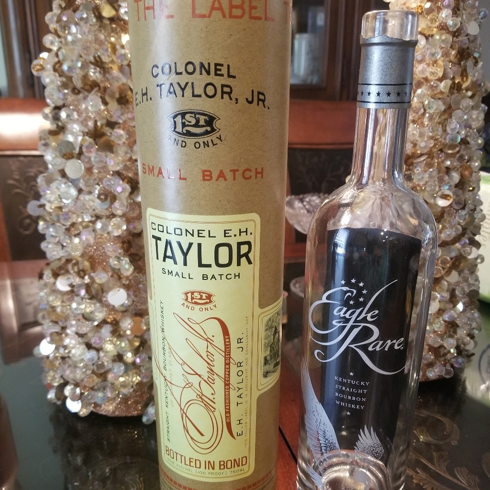 Colonel E H Taylor Kentucky Straight Bourbon Whiskey EAGLE RARE Bottle 1st Only